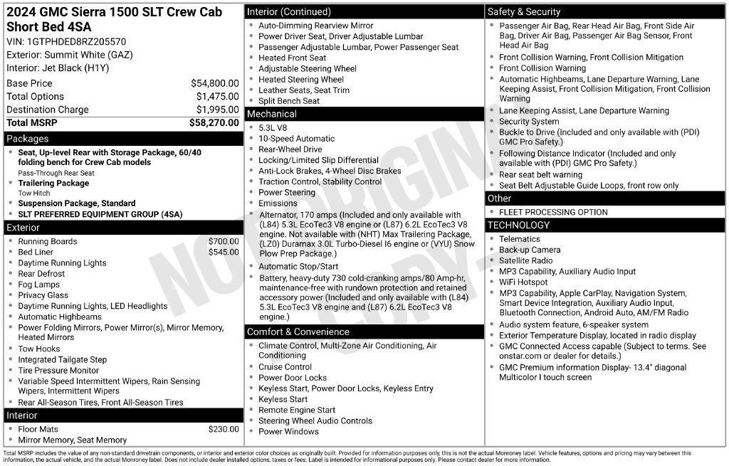 Used 2024 GMC Sierra 1500 SLT RWD image 5