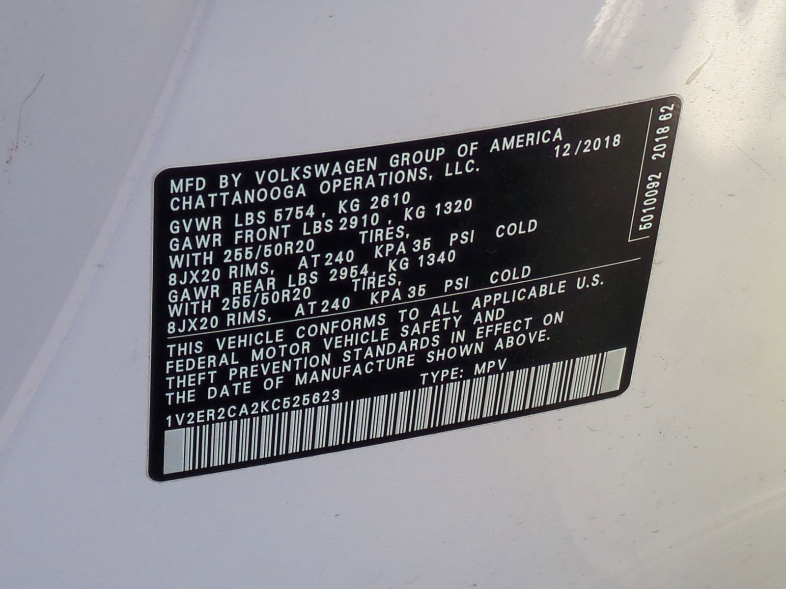 Used 2019 Volkswagen Atlas SEL image 35