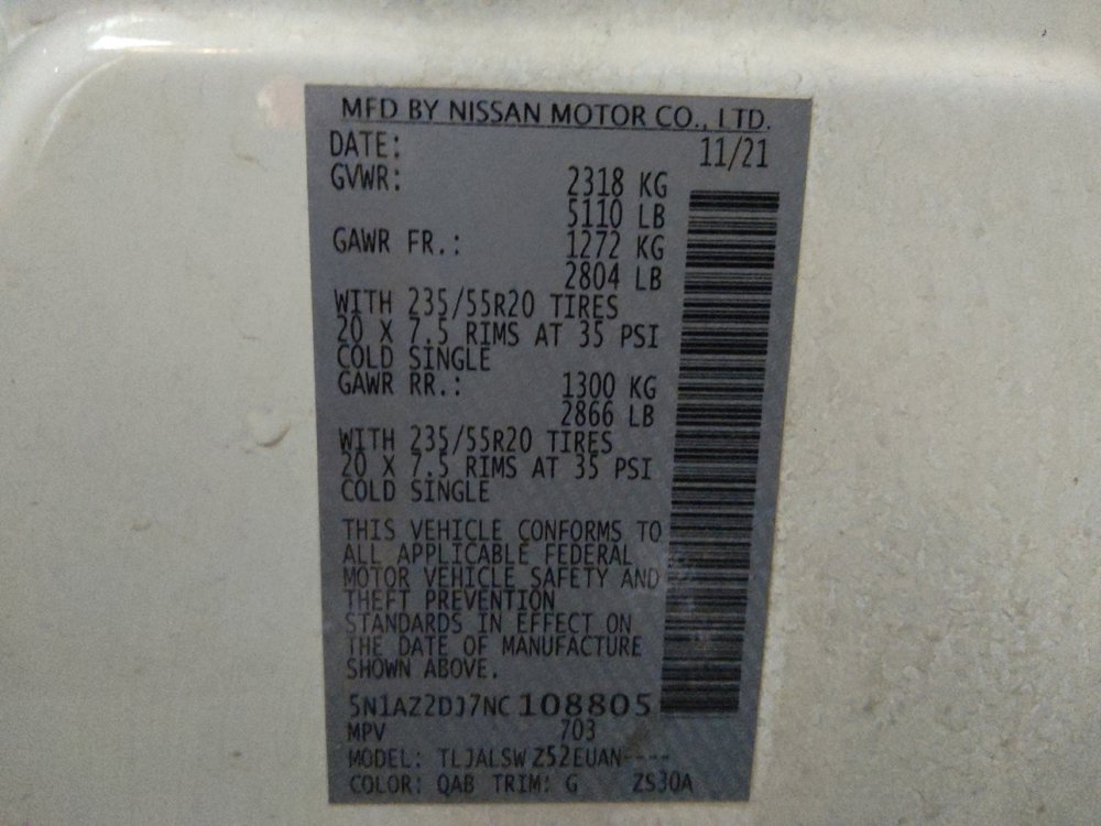 Used 2022 Nissan Murano Platinum w/ Cargo Package image 33