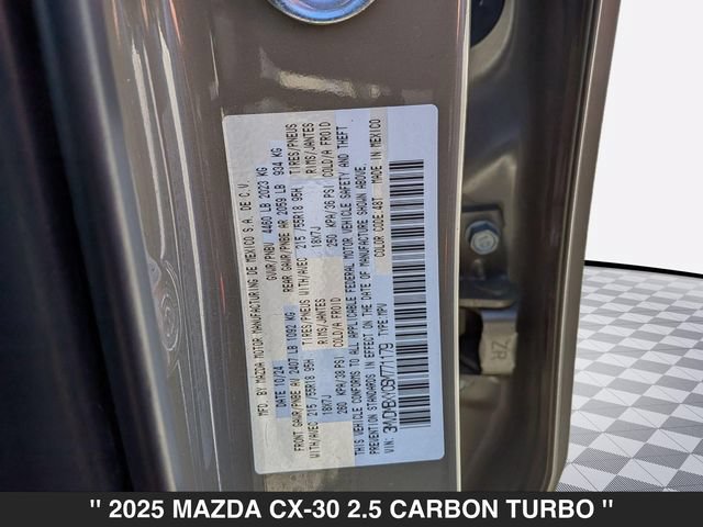 Certified 2025 MAZDA CX-30 Carbon AWD/4WD image 41