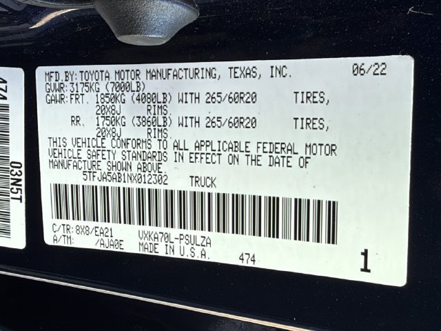 Used 2022 Toyota Tundra Limited RWD image 27