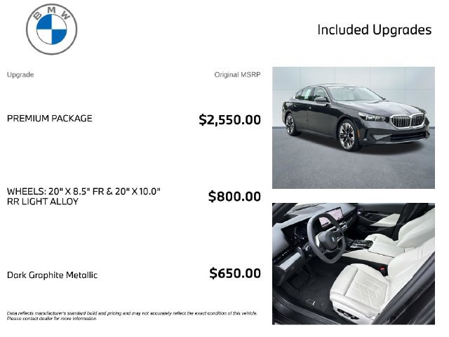 Certified 2024 BMW 530i xDrive w/ Premium Package AWD/4WD image 3