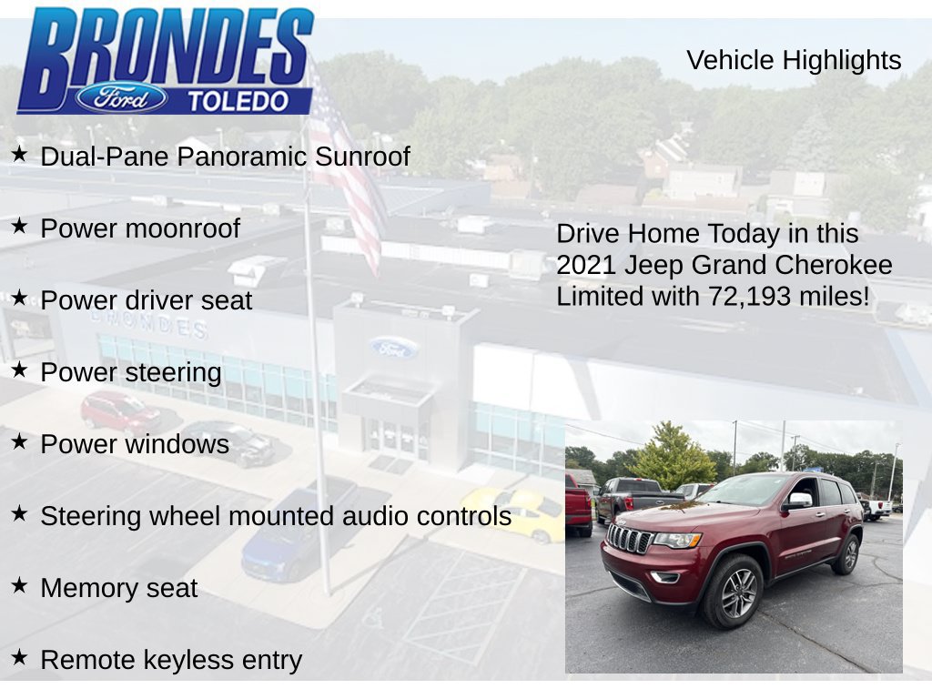 Used 2021 Jeep Grand Cherokee Limited w/ Sun & Sound Group AWD/4WD image 11