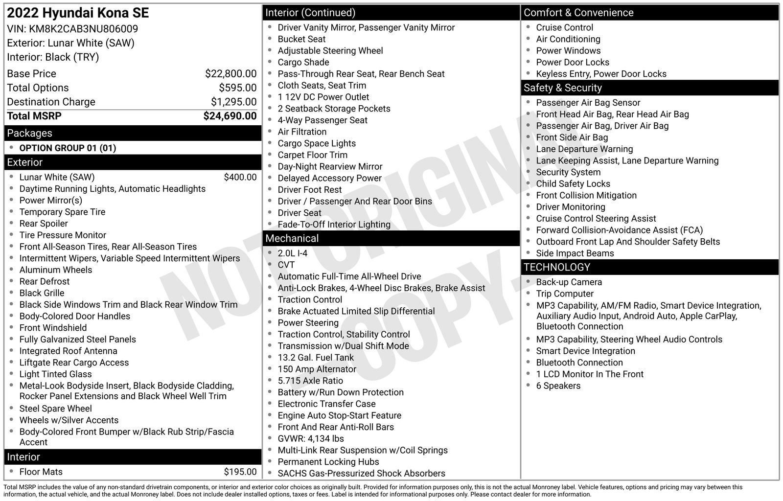 Used 2022 Hyundai Kona SE image 4