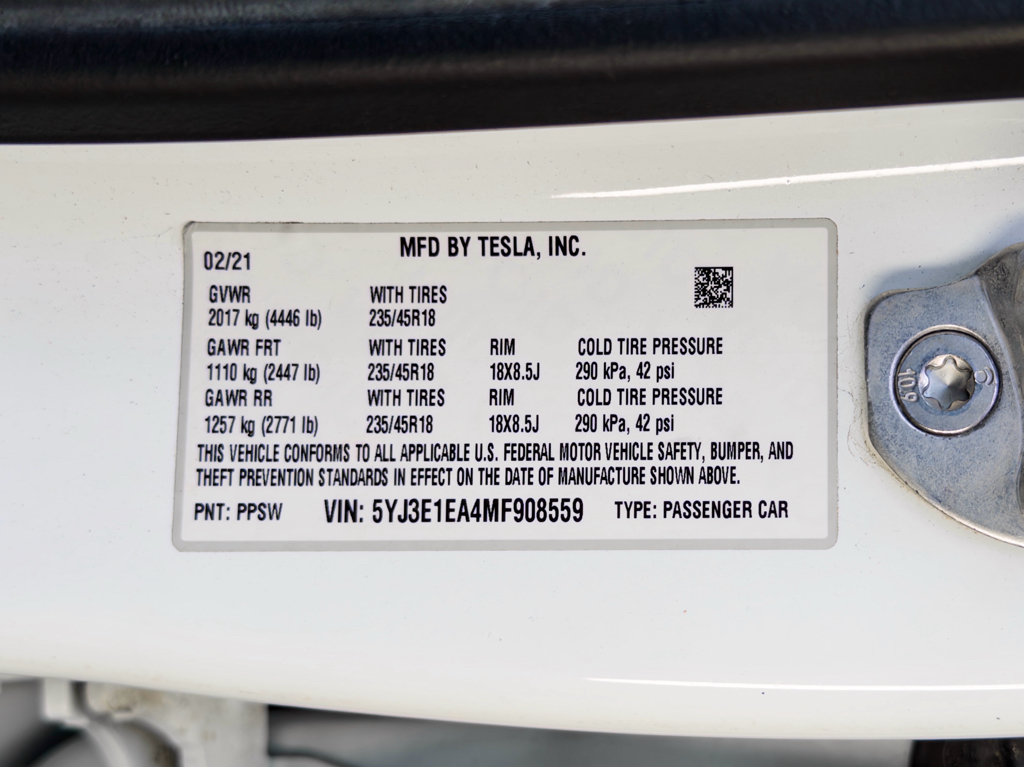Used 2021 Tesla Model 3 Standard Range Plus RWD image 25