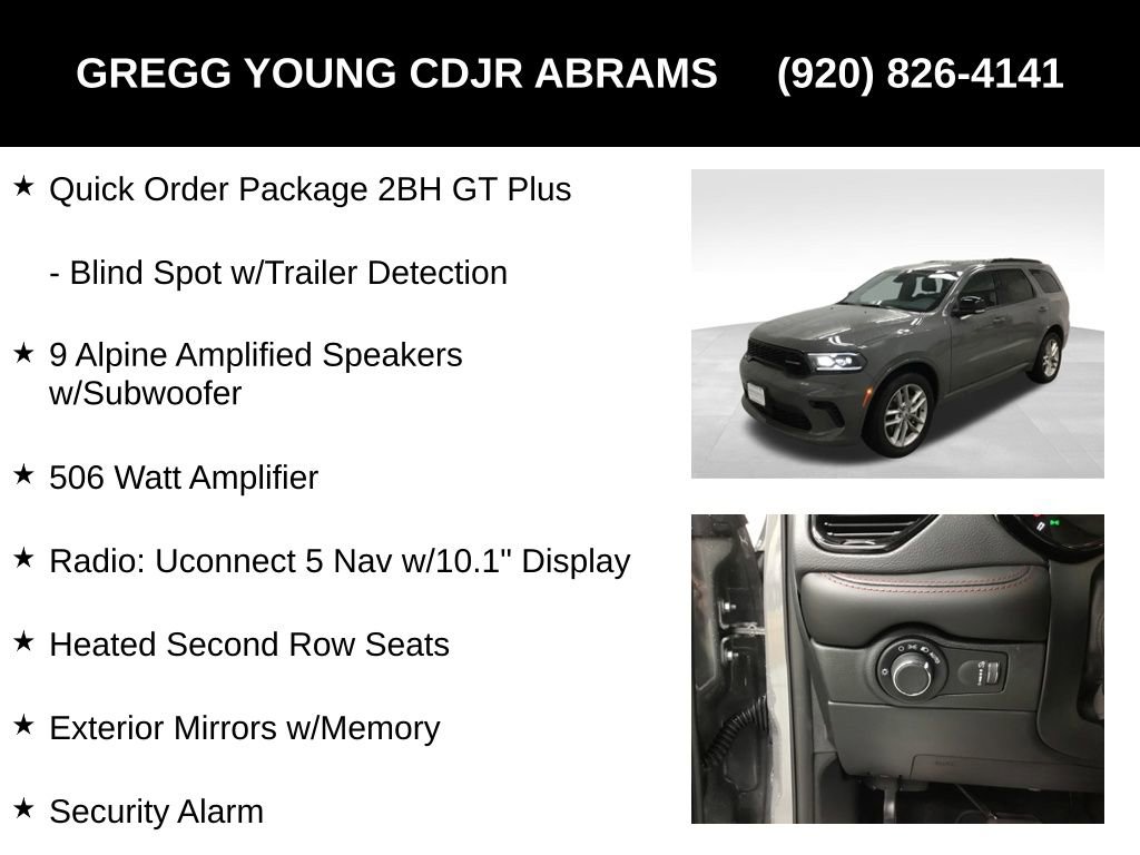 New 2026 Dodge Durango GT image 36