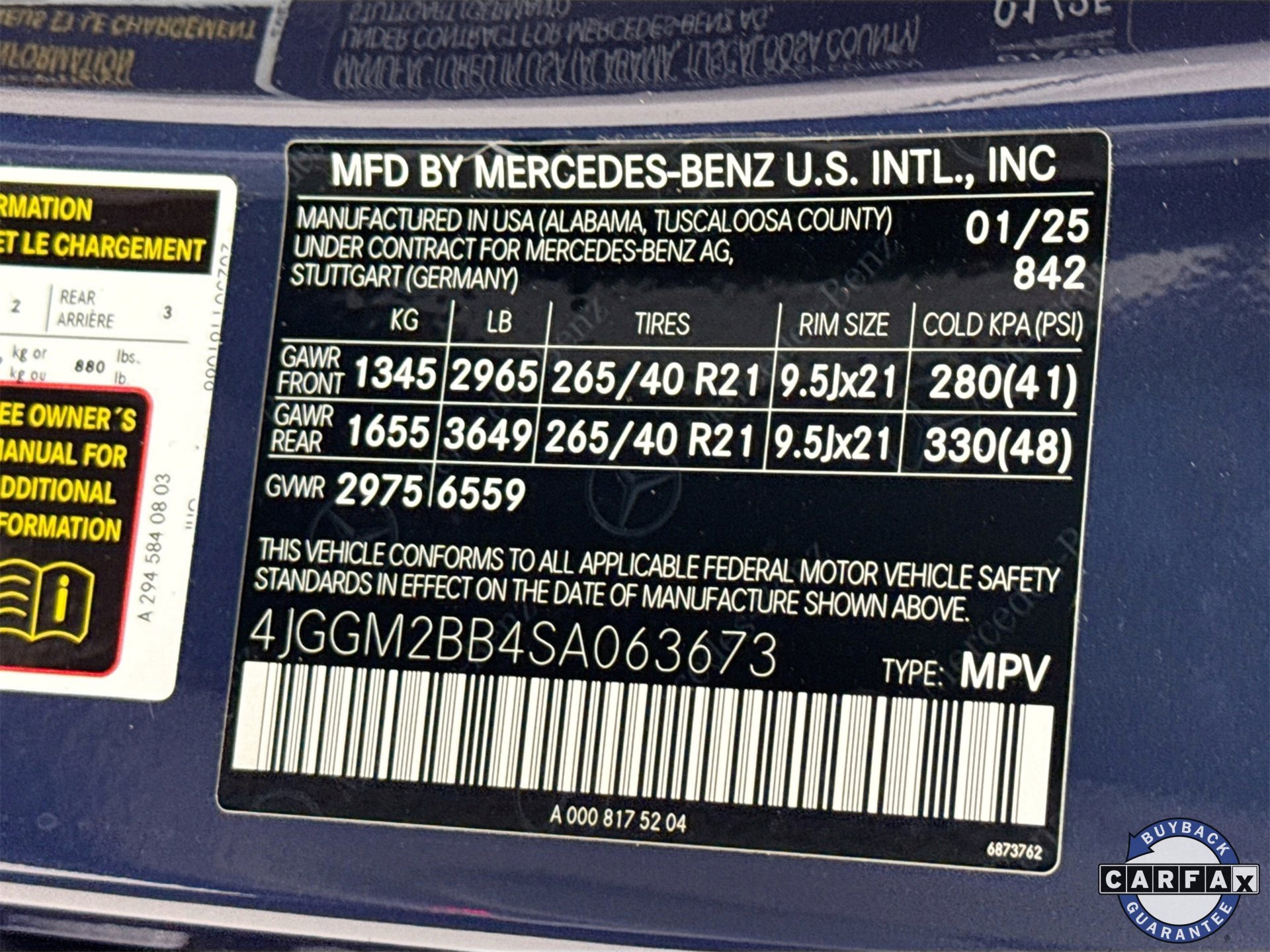 Certified 2025 Mercedes-Benz EQE 350+ SUV image 33