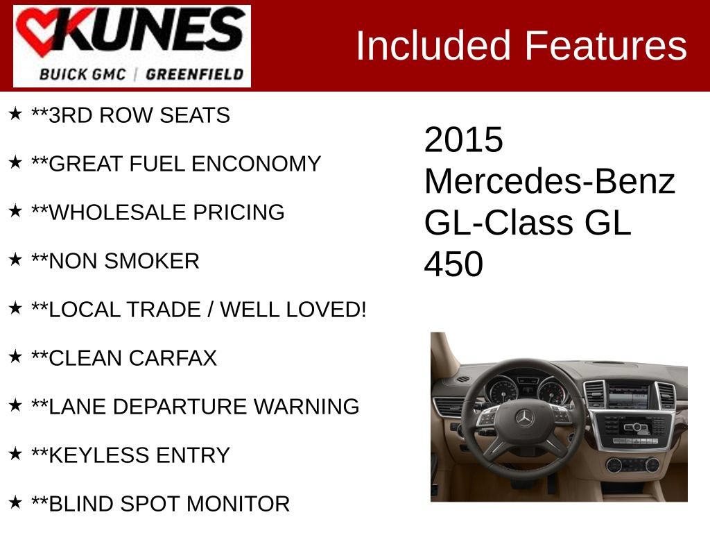 Used 2015 Mercedes-Benz GL 450 4MATIC image 3