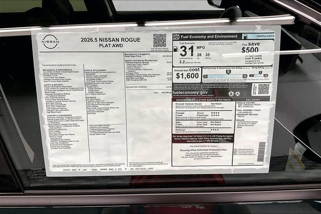 New 2026 Nissan Rogue Platinum image 42