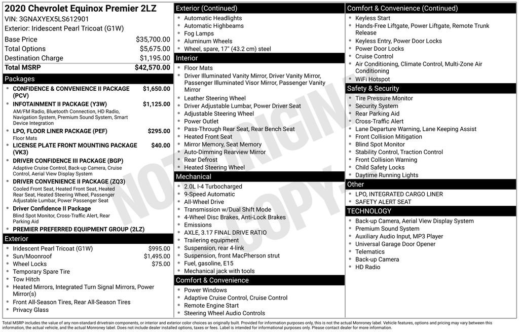 Used 2020 Chevrolet Equinox Premier image 2