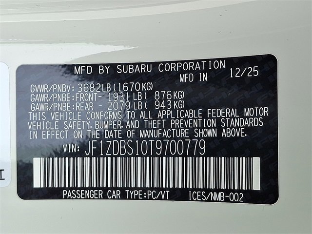 New 2026 Subaru BRZ tS image 21