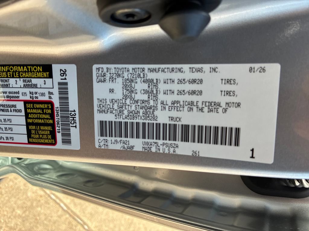 New 2026 Toyota Tundra SR5 image 52