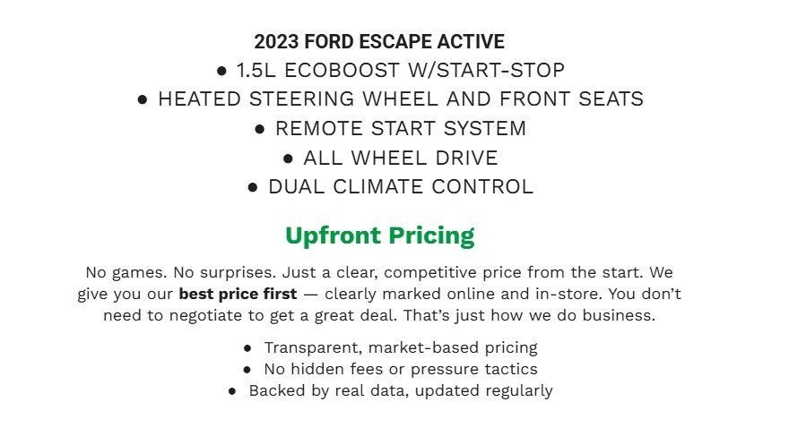 Certified 2023 Ford Escape Active image 2