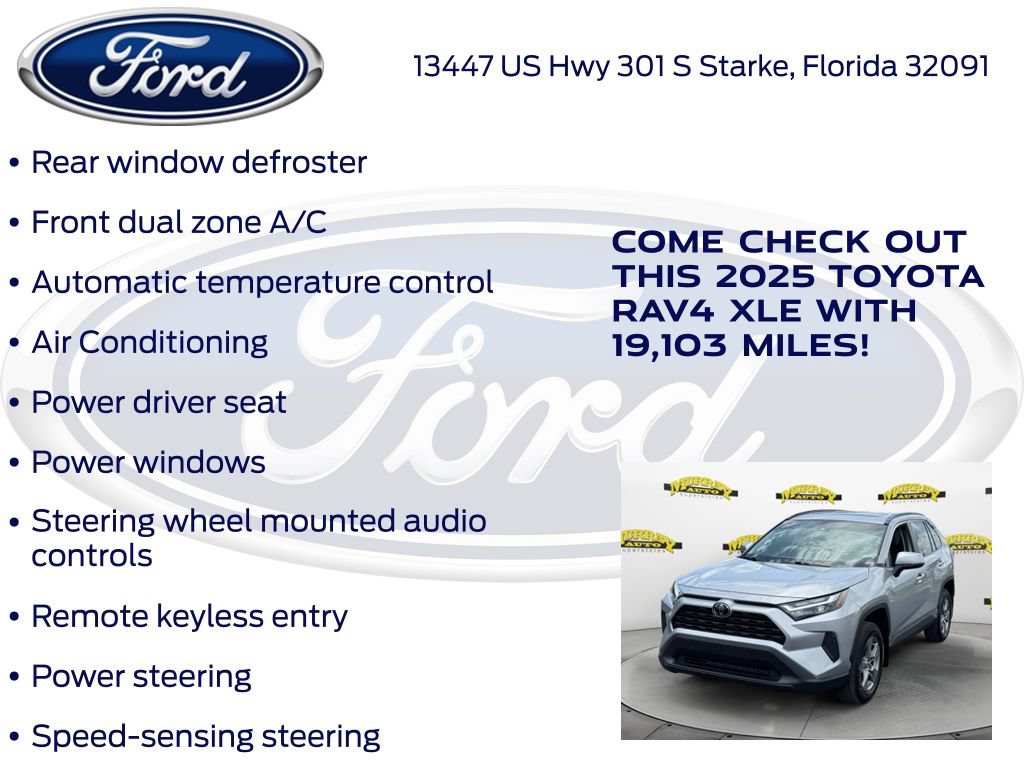 Used 2025 Toyota RAV4 XLE w/ Convenience Package FWD image 20