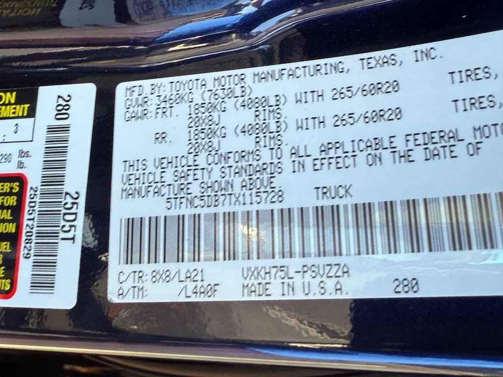 New 2026 Toyota Tundra Platinum image 21