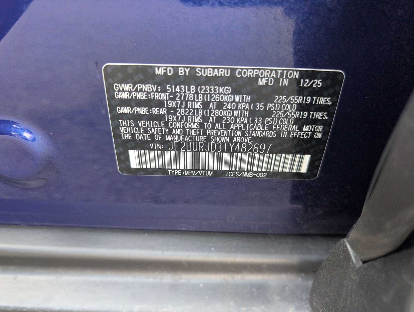 Certified 2026 Subaru Outback Touring XT AWD/4WD image 34