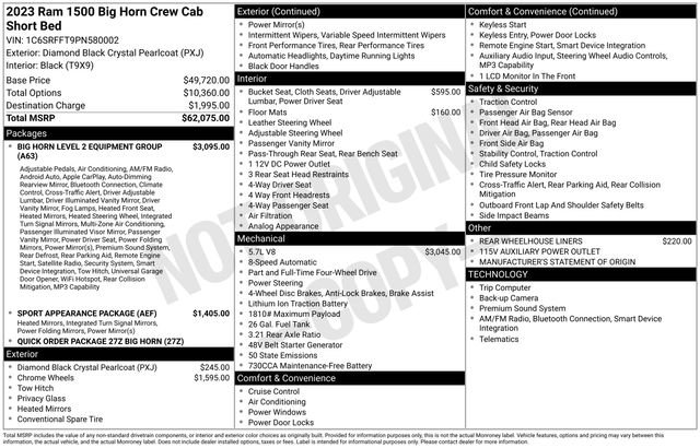 Used 2023 RAM 1500 Big Horn AWD/4WD image 40