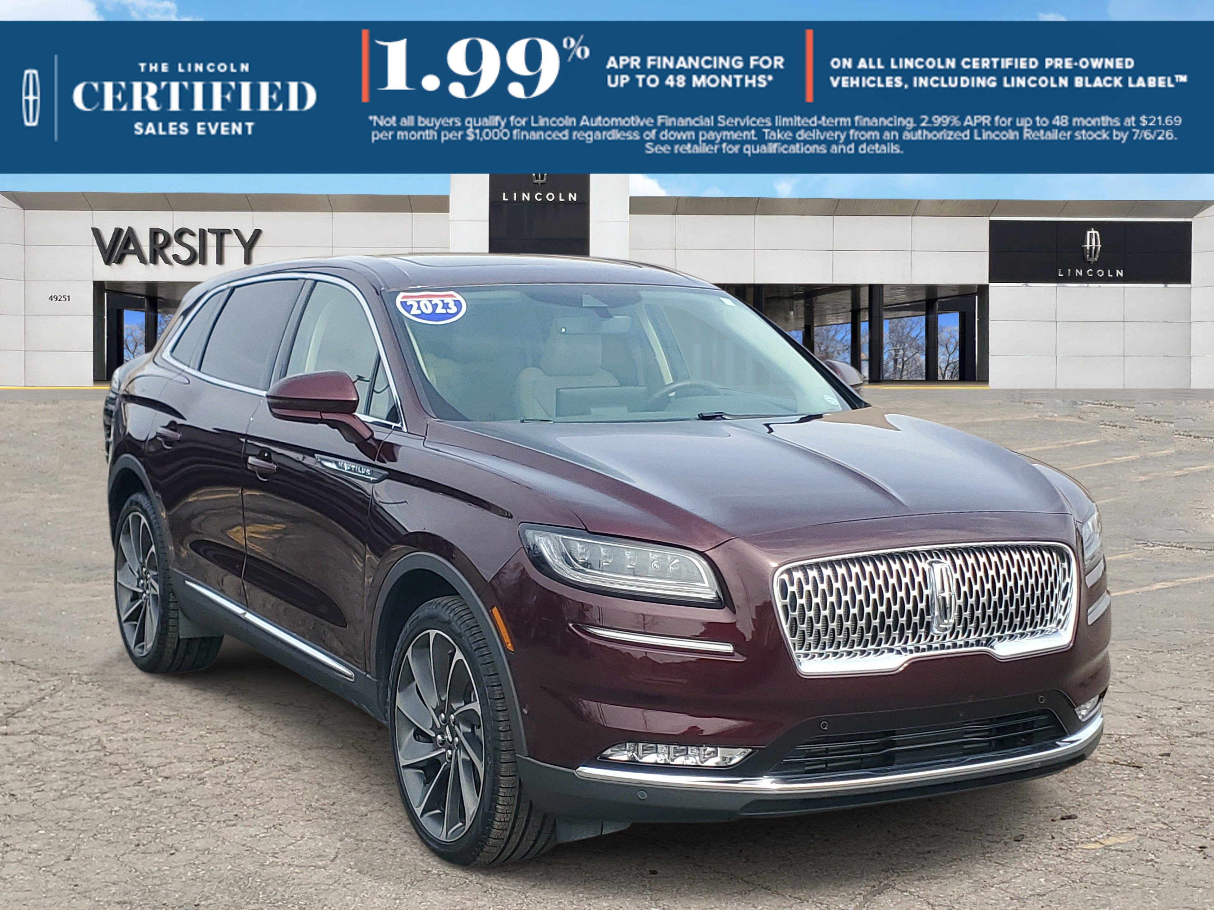 Certified 2023 Lincoln Nautilus Reserve w/ Equipment Group 202A AWD/4WD image 1
