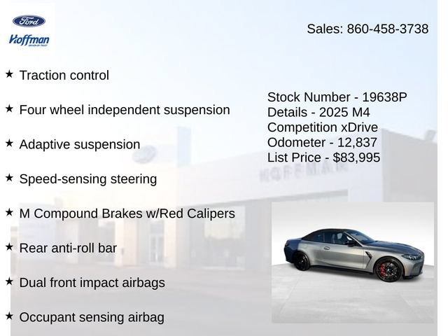 Used 2025 BMW M4 xDrive Competition w/ Executive Package AWD/4WD image 21