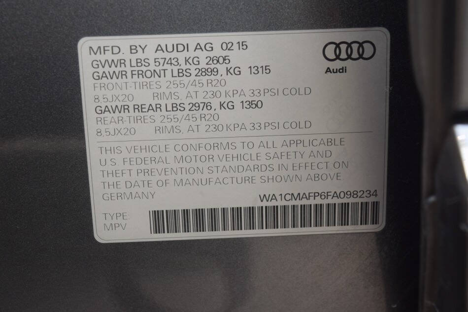 Used 2015 Audi Q5 TDI Premium Plus w/ Technology Package AWD/4WD image 81