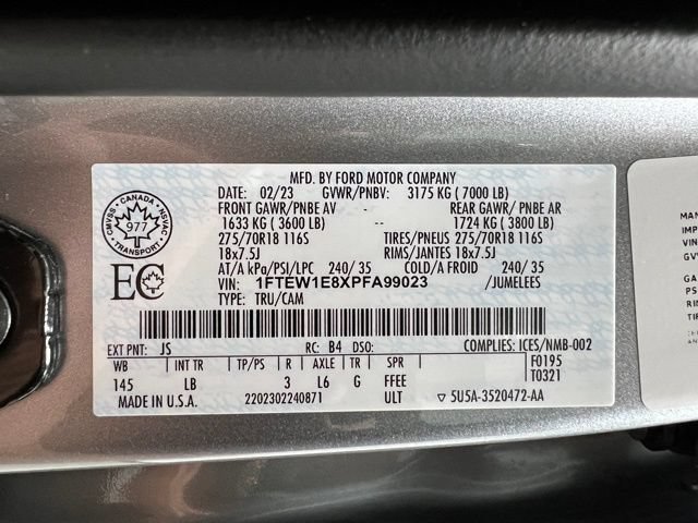 Used 2023 Ford F150 Tremor w/ 360 Degree Camera Package AWD/4WD image 56