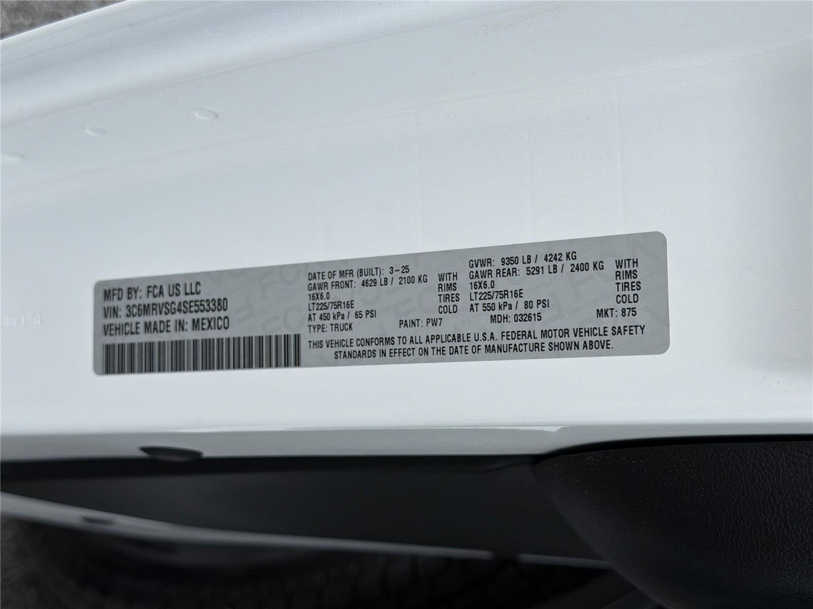 Used 2025 RAM ProMaster 3500 FWD image 29
