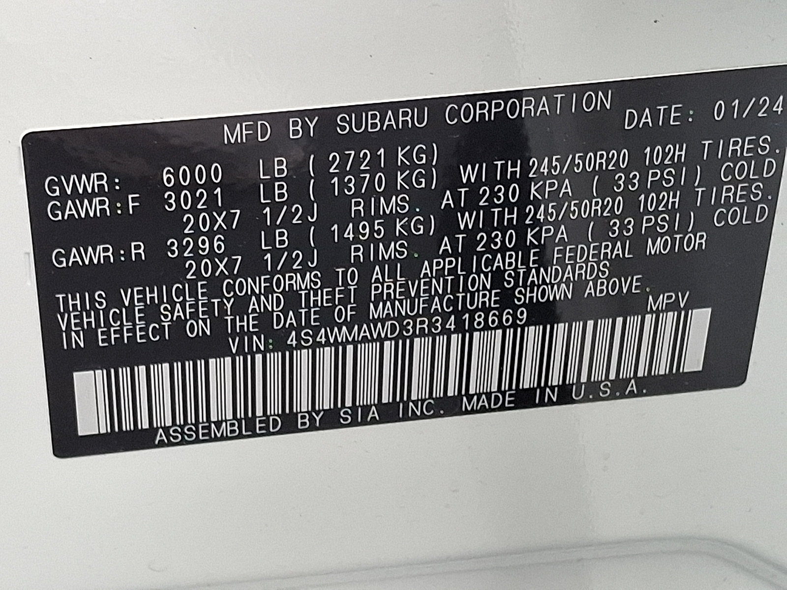 Used 2024 Subaru Ascent Touring AWD/4WD image 28