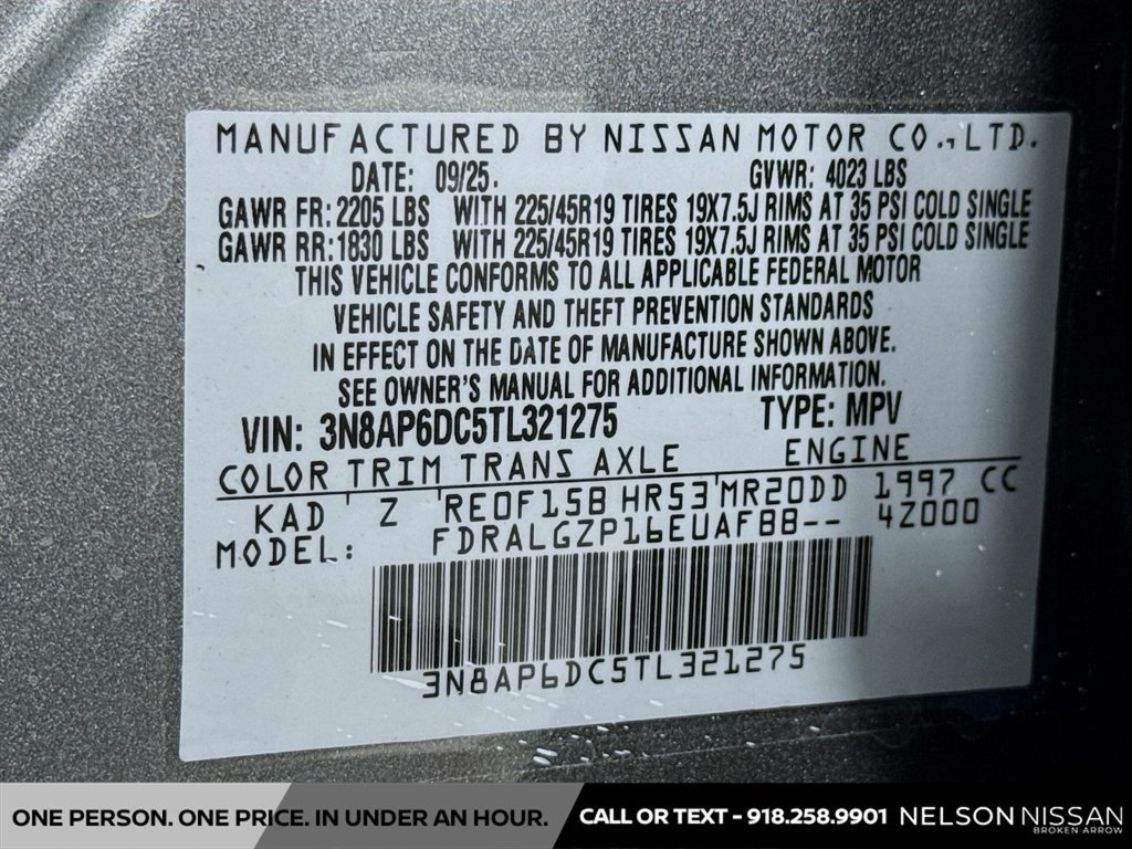 New 2026 Nissan Kicks SR w/ SR Premium Package FWD image 32