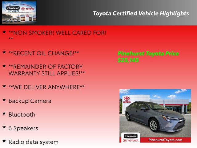 Certified 2025 Toyota Corolla LE FWD image 36