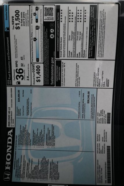New 2026 Honda Civic LX image 26