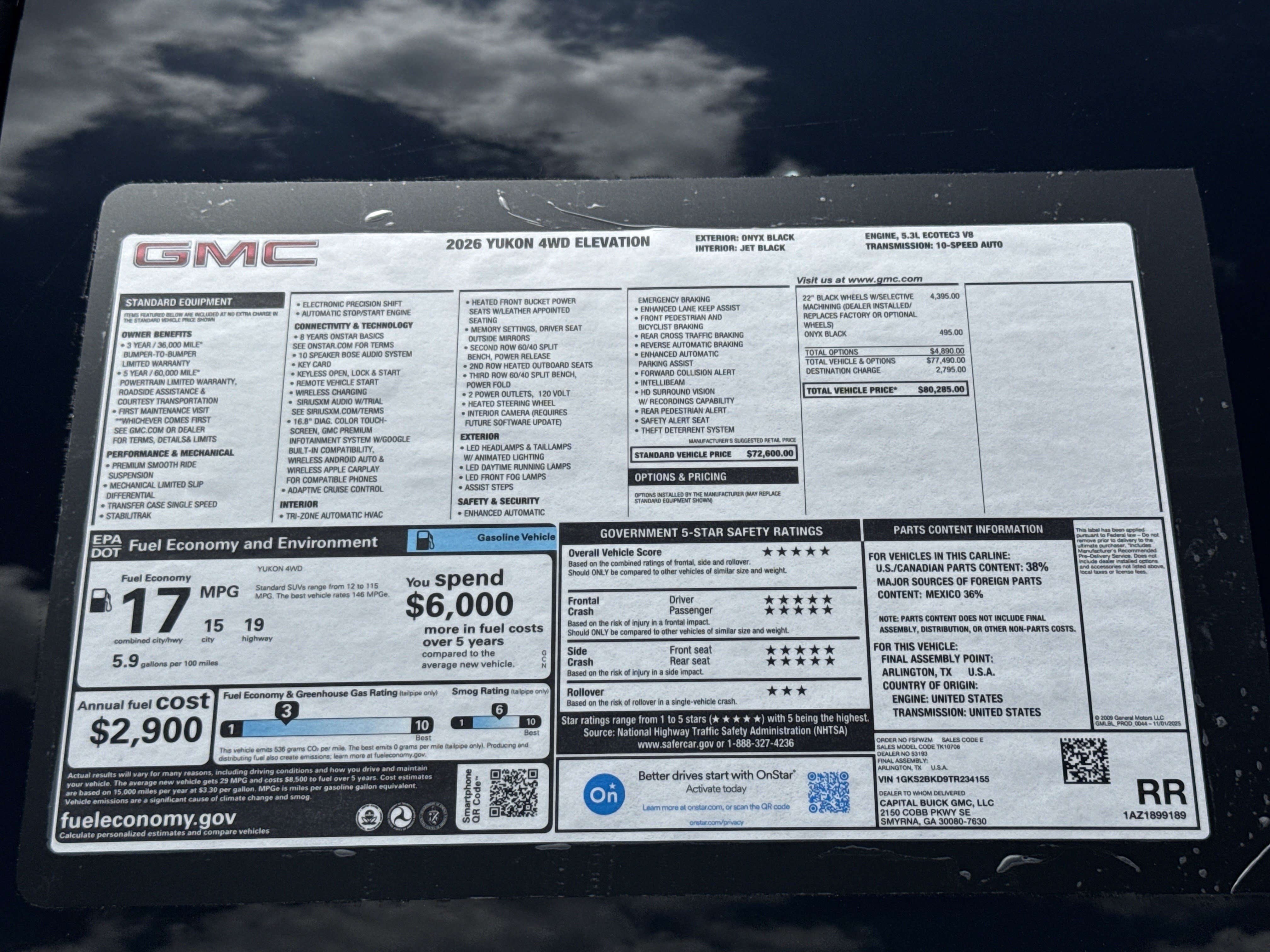 New 2026 GMC Yukon Elevation AWD/4WD image 35