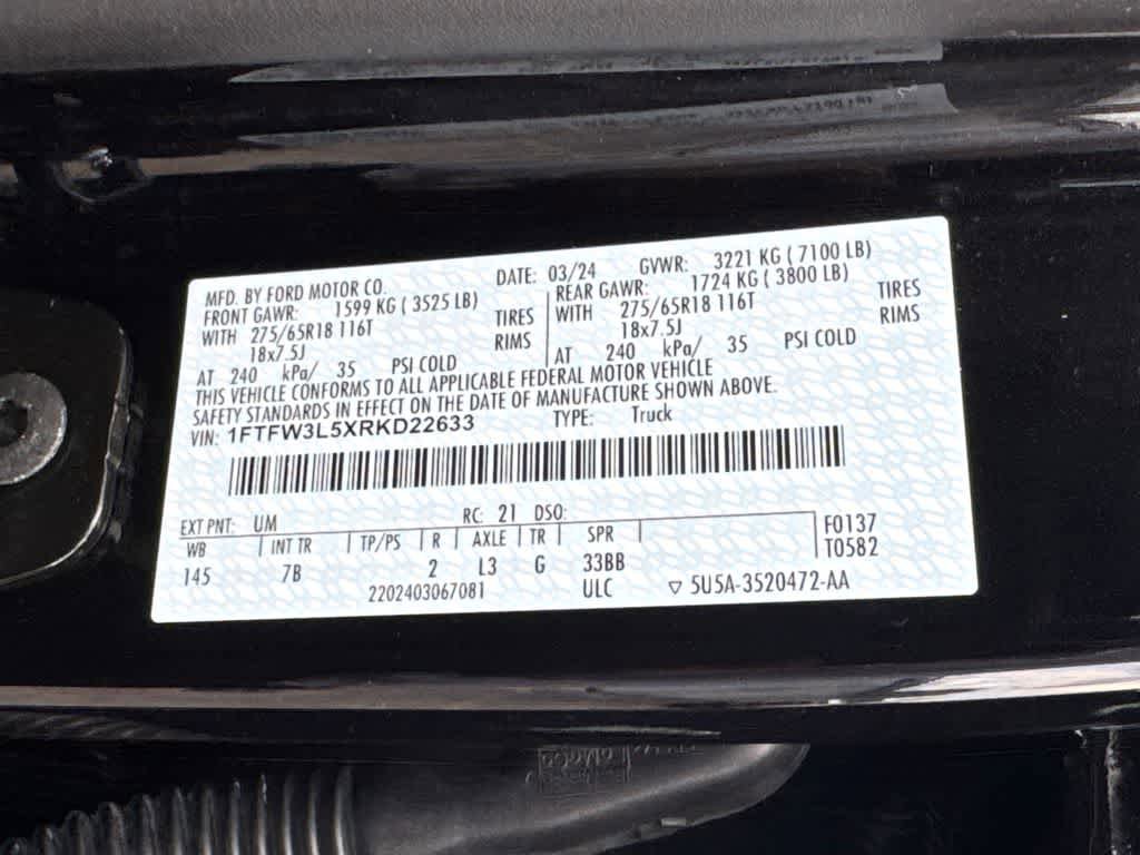 Certified 2024 Ford F150 XLT w/ Equipment Group 302A MID image 36