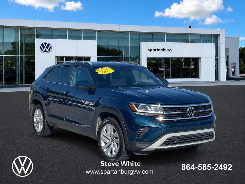 Certified 2021 Volkswagen Atlas Cross Sport SE w/ Panoramic Sunroof Package FWD video 1