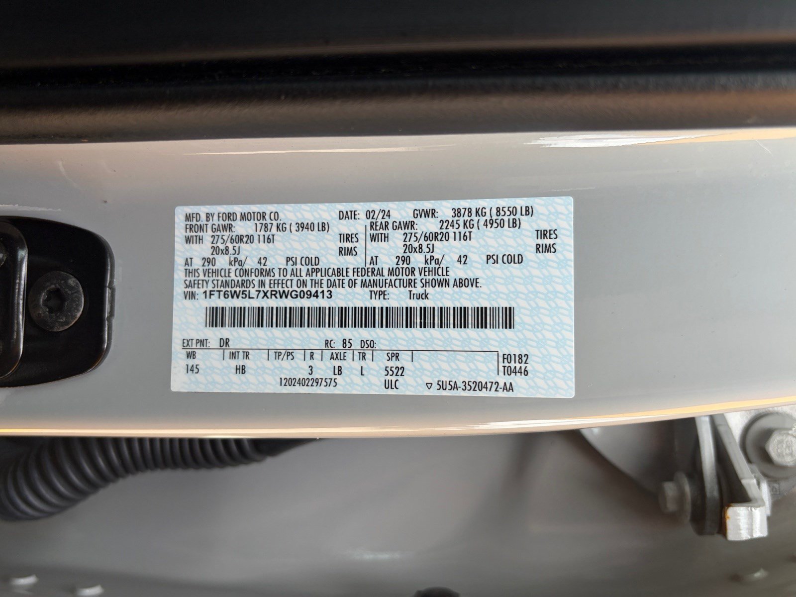 Certified 2024 Ford F150 Lightning Lariat AWD/4WD image 25