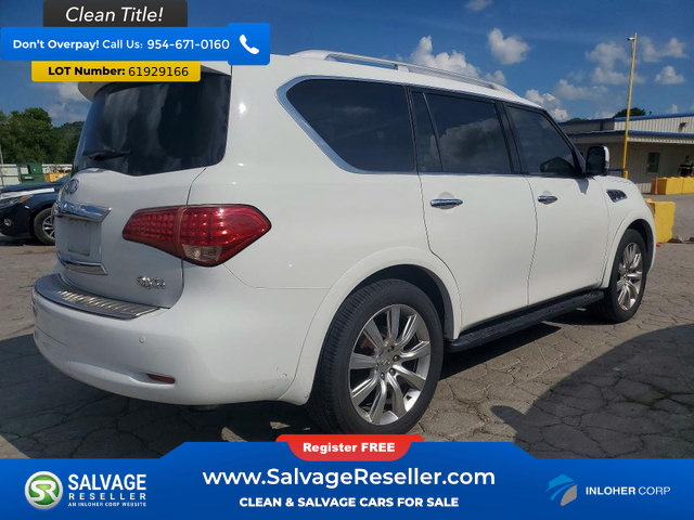 Used 2012 INFINITI QX56 4WD w/ Deluxe Touring Pkg image 4