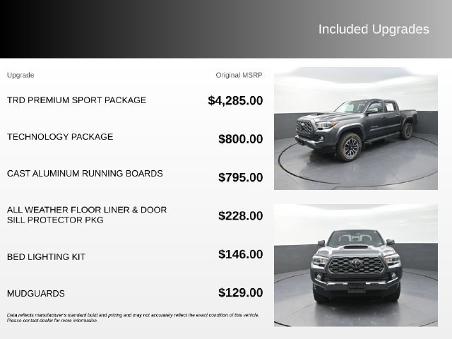 Used 2020 Toyota Tacoma TRD Sport w/ TRD Premium Sport Package AWD/4WD image 4
