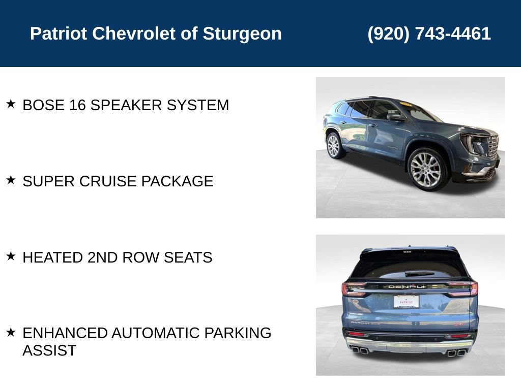 New 2025 GMC Acadia Denali w/ Super Cruise Package image 23