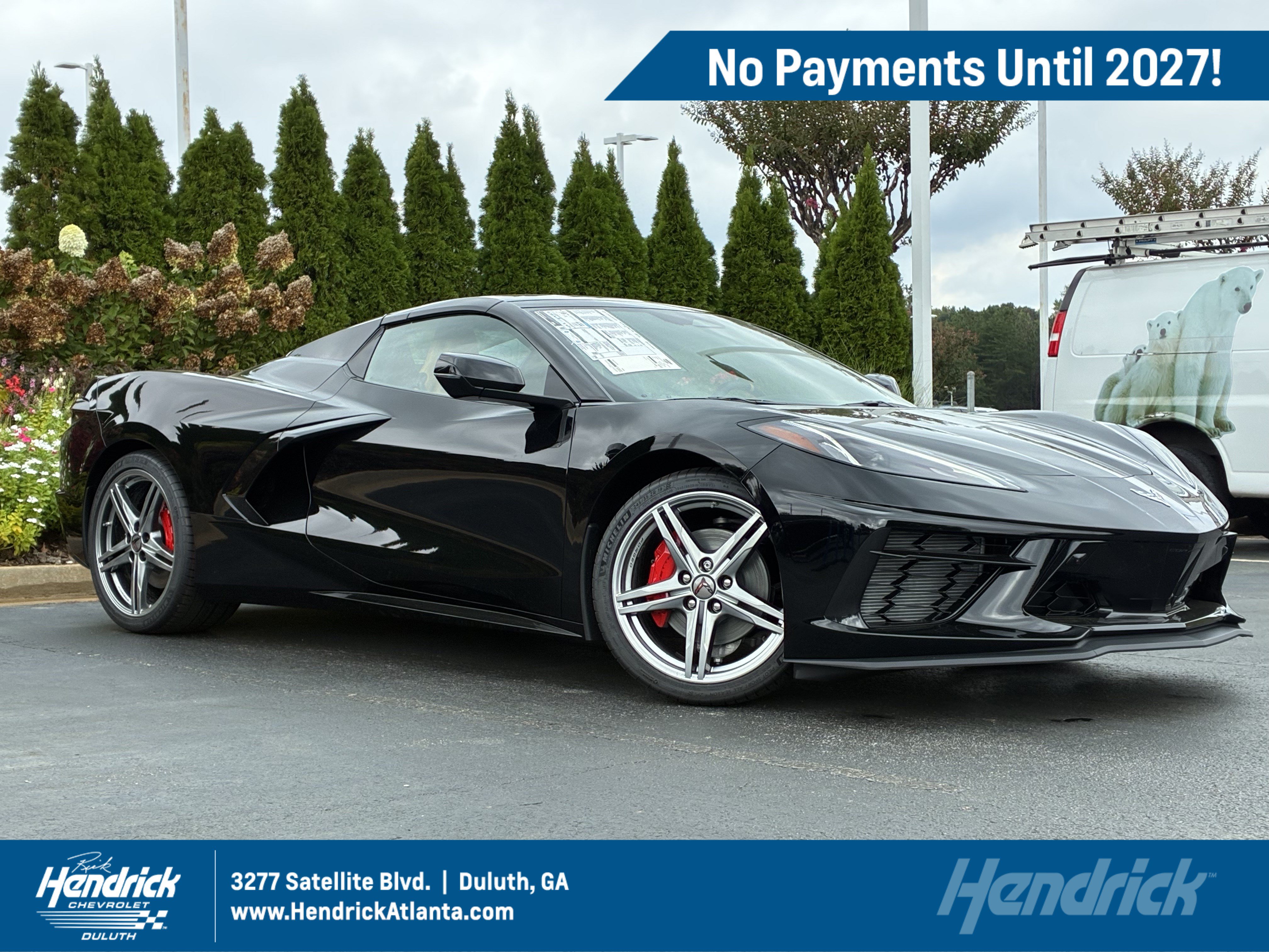 New 2027 Chevrolet Corvette Stingray Convertible w/ Chrome Exterior Badge Package