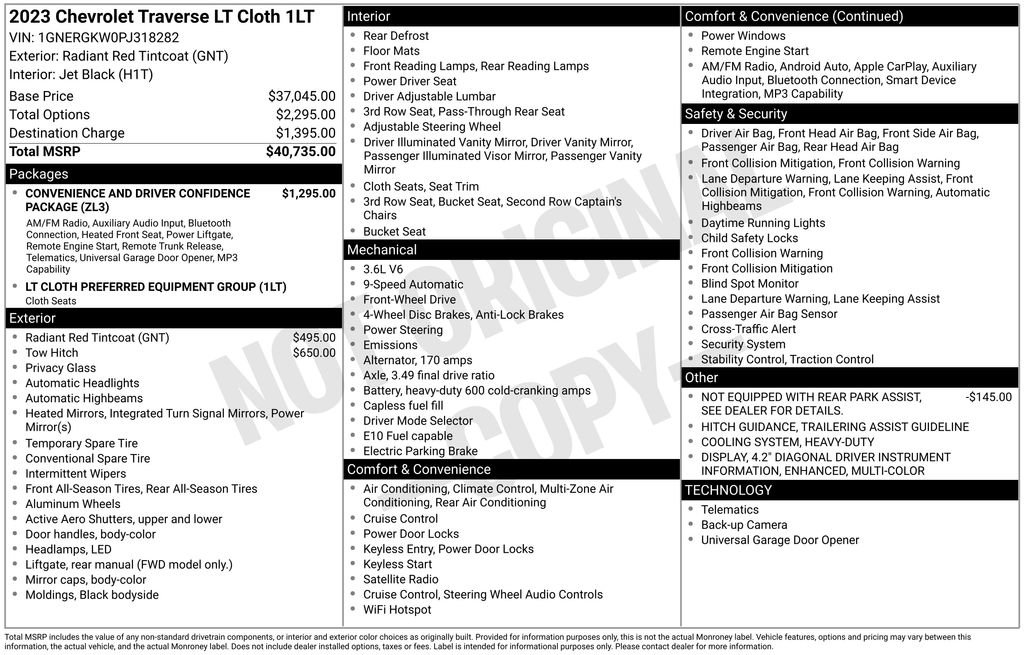 Certified 2023 Chevrolet Traverse LT FWD image 7