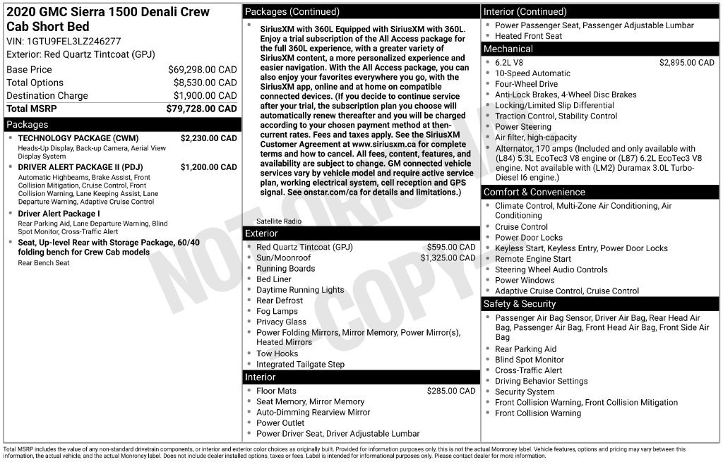 Used 2020 GMC Sierra 1500 Denali w/ Technology Package AWD/4WD image 38