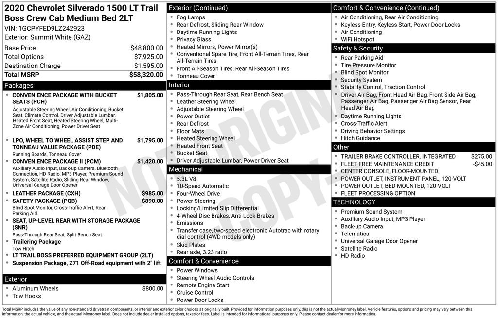 Used 2020 Chevrolet Silverado 1500 LT Trail Boss image 5