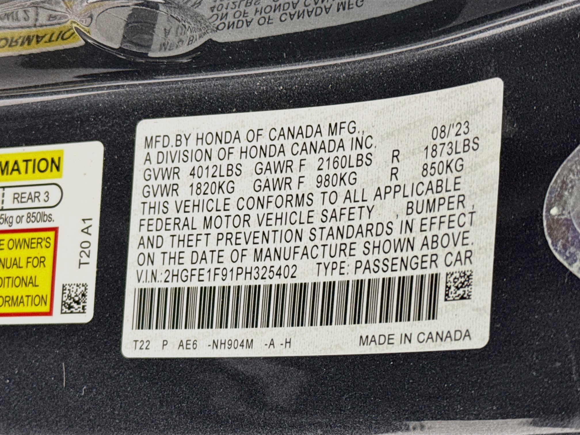 Certified 2023 Honda Civic Touring image 33