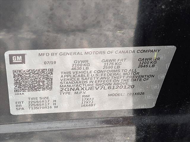Used 2020 Chevrolet Equinox LT AWD/4WD image 15