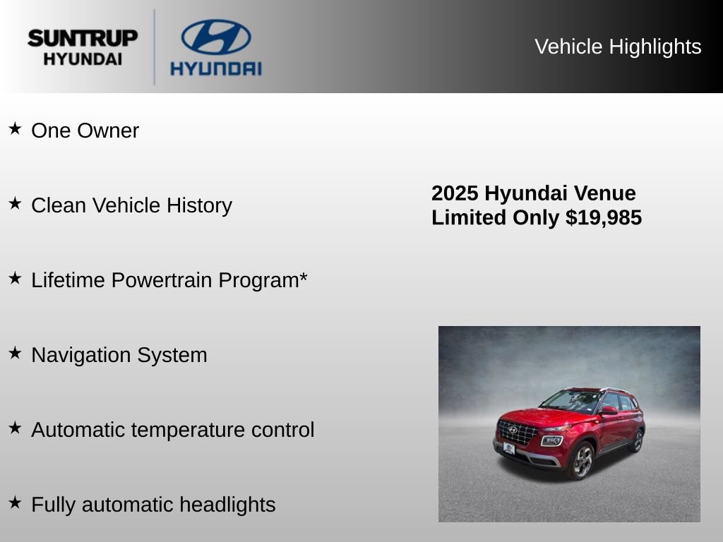Used 2025 Hyundai Venue Limited FWD image 8