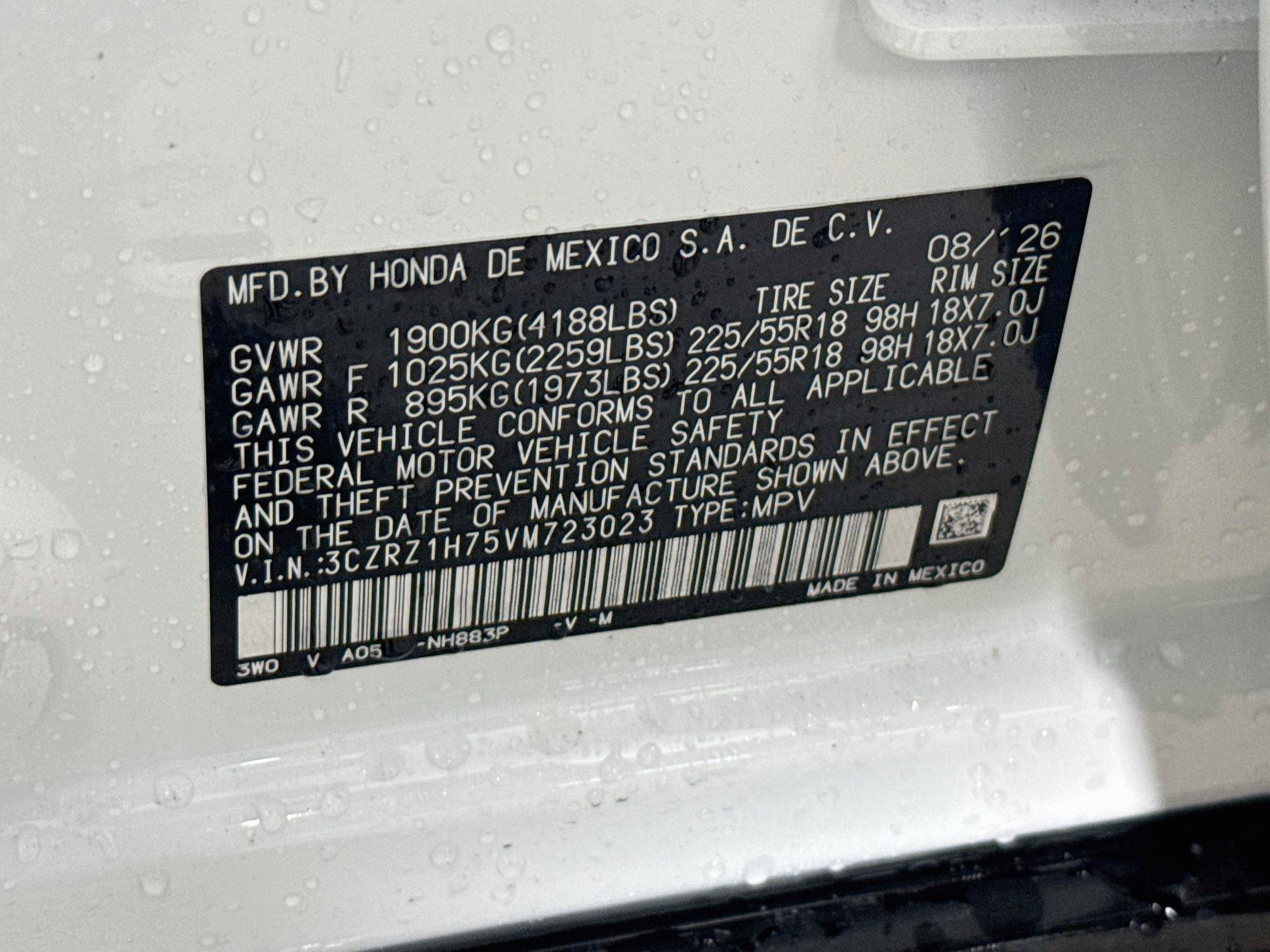New 2027 Honda HR-V EX-L image 38