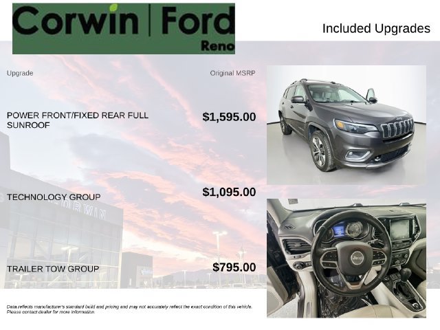 Used 2019 Jeep Cherokee Overland w/ Technology Group AWD/4WD image 3