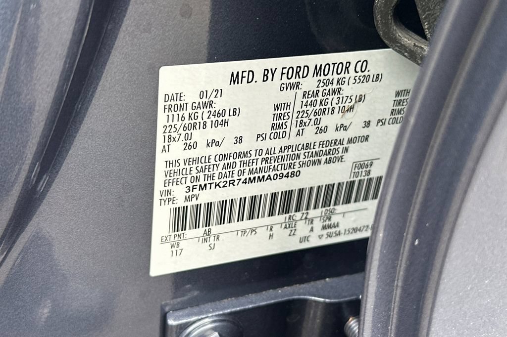 Certified 2021 Ford Mustang Mach-E California Route 1 RWD image 32