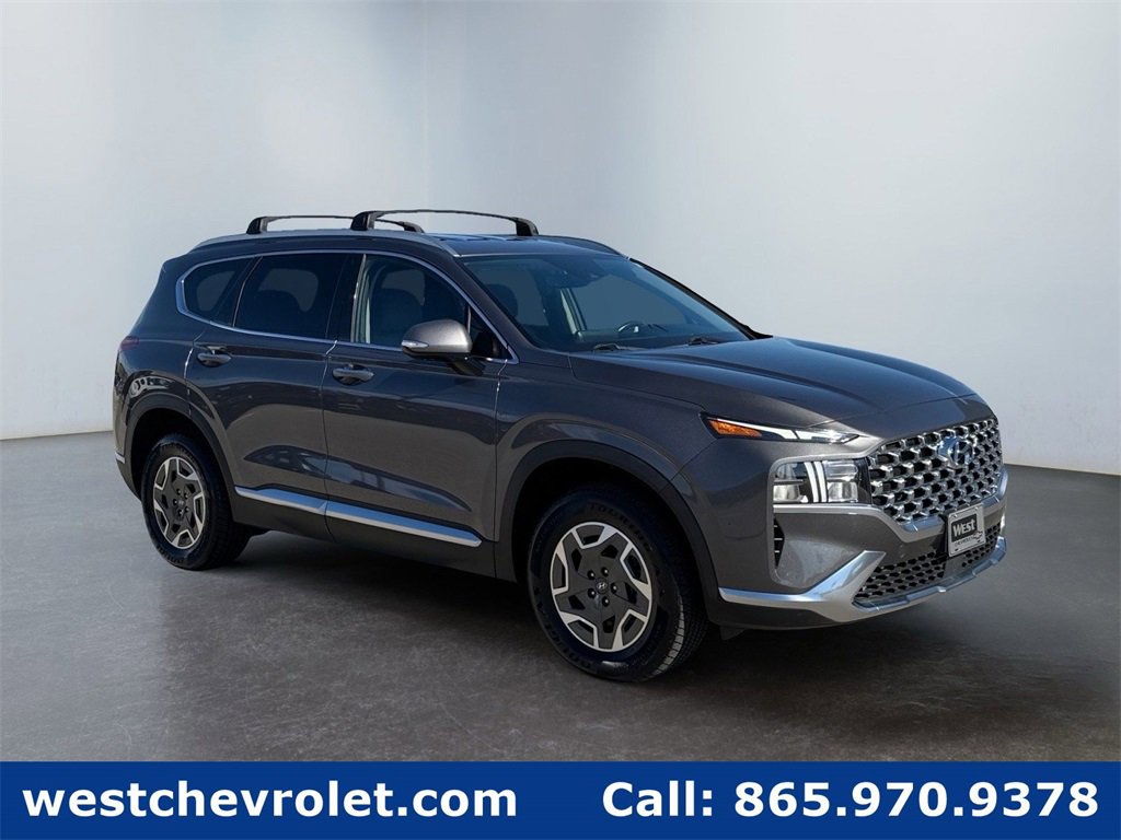 Used 2021 Hyundai Santa Fe Blue image 1