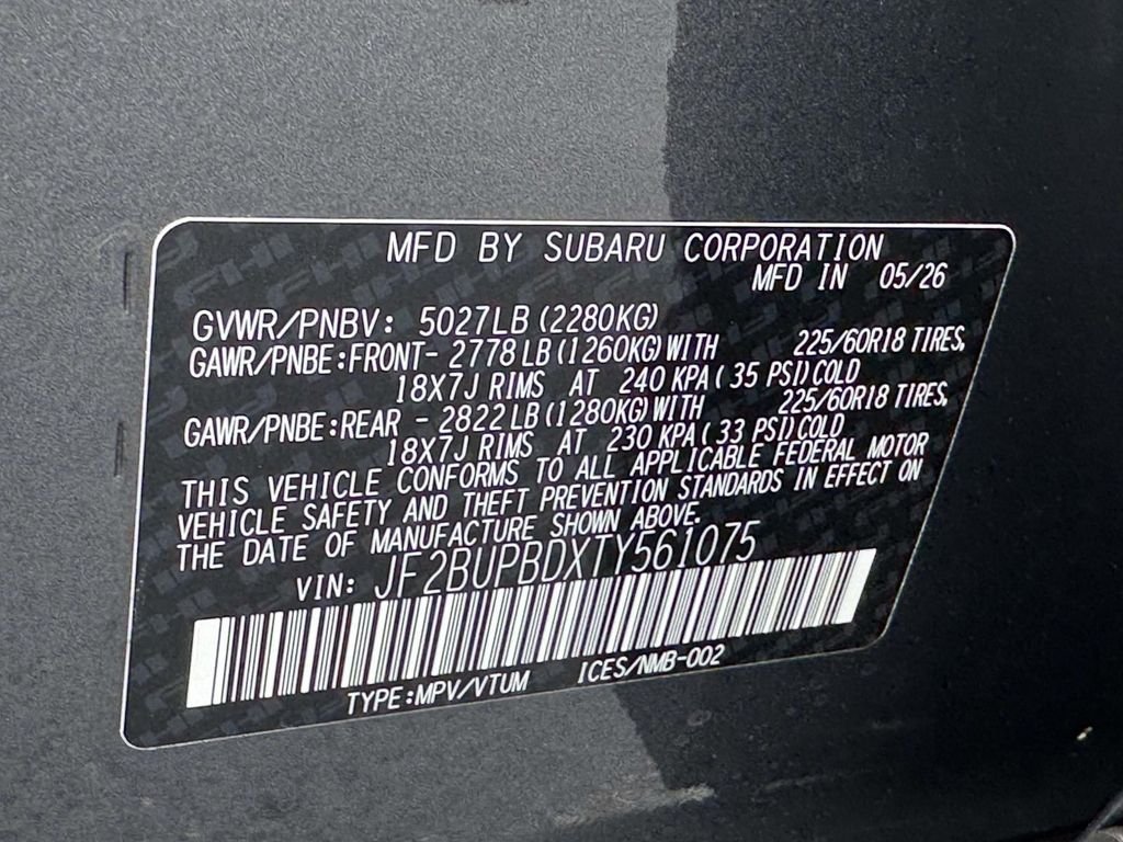 New 2026 Subaru Outback Premium AWD/4WD image 25