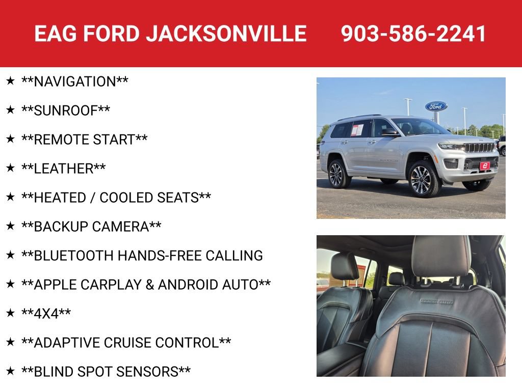 Used 2023 Jeep Grand Cherokee L Overland AWD/4WD image 4
